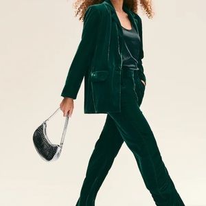 Old Navy Velvet Blazer + Trousers Set